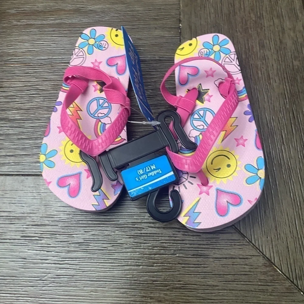 Toddler girls flip-flop pink size 7 new with tag